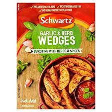Schwartz Garlic & Herb Wedges Seasoning Pack 38g