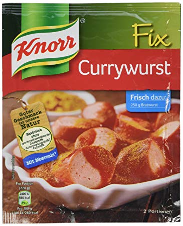 Knorr Currywurst Pack 100g