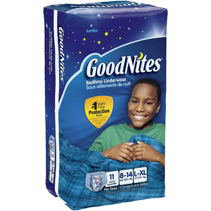 GoodNites #1 NightTime Underwear L-XL 11/pack-4/cs