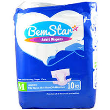 Bemstar Adult Diapers 10/pack