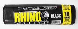 Rhino Garbage Bags Jumbo 38" x 50" x 1ml-12/cs