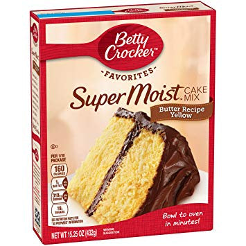 Betty Crocker Super Moist Butter Yellow Cake Mix 15/25oz(432g)